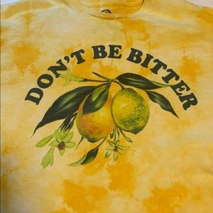 Yellow tie-dye long sleeve